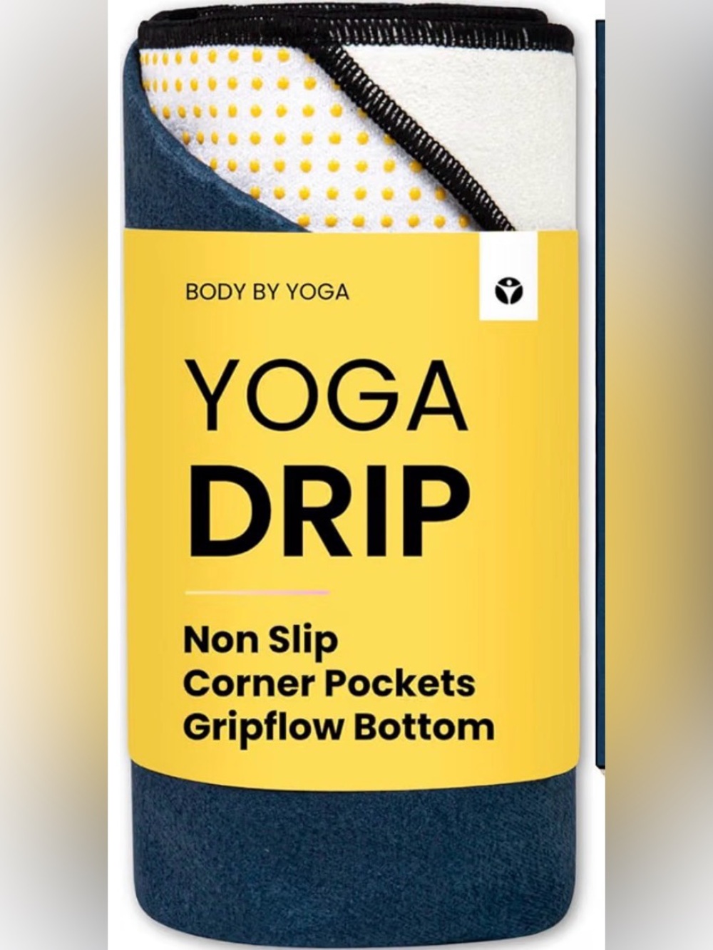 NIP-Body by Yoga 72”x26” Yoga Drip/Yoga Grip Yoga Mat Towel